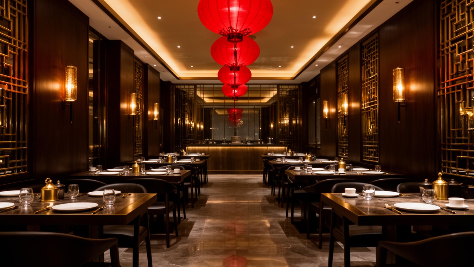 Inside Uncle Joe's — warm lanterns and modern Chinese dining